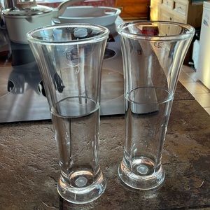 Two double walls beer glasses $20